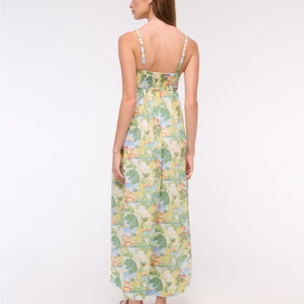 Abercrombie Sweetheart Babydoll Maxi Dress Medium Petite - Picture 4 of 15